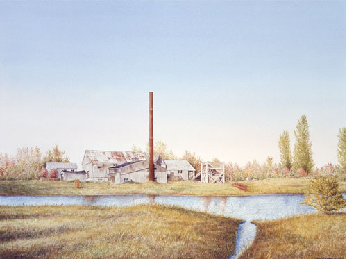 Le Moulin des Plourdes,  Collection privee, Chandler, Quebec